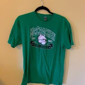 Kelly green McCracken spirit shirt